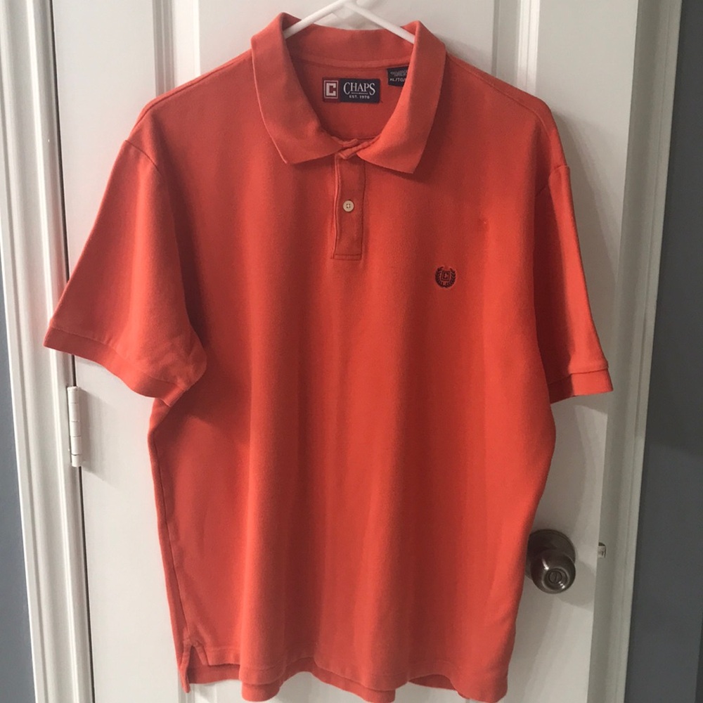 Chaps Men's Orange Polo Shirt